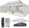 COBIZI Pop up Gazebo 3M x 6M Marquee Gazebo with Sides 2.0, Upgrade Structure Wind & Waterproof Easy up UV Blocking with 4 Sidewalls & Carry Bag & 4 Stakes & Ropes, White