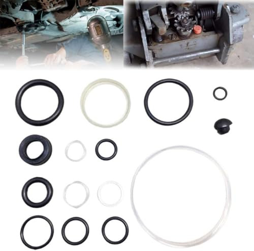 Floor Jack Seal Kit,15PCS Car Repair Tool,Jack Oil Seal Complete Set Repair Kit,Oil Seal Ring Small Accessories Oil Seal O-Ring Horizontal Jack Repair Kit