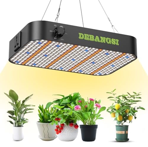 Lampada per piante LED 1000W, Lampada di crescita LED dimmerabile Lampada per piante a spettro completo con funzione di catena Dasiy IR e UV, per la coltivazione di ortaggi e fiori in serra e in casa