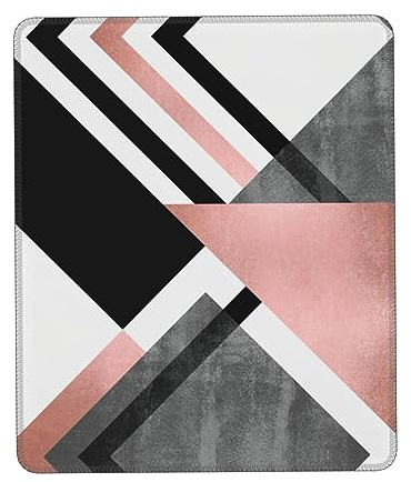 Abstraktes Dreieck Gestreiftes Drucken Mauspad, Gaming Mauspad Computer-Maus-Matten für Laptop, Maus, 10 * 12 Zoll Büro 25,9 * 22,5 cm