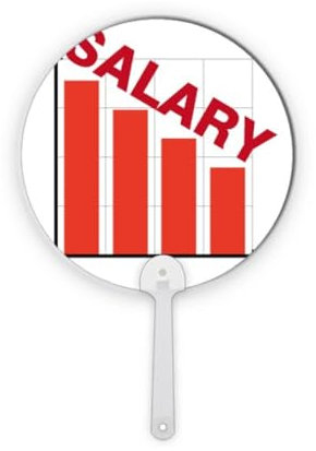 no/no Lower Wages Living Standards Handventilator aus Kunststoff, rund, Dekoration, Handwerk