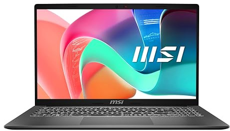 MSI Computer portatile aziendale moderno da 15,6 pollici: Intel Core 7-150U, Intel Graphics, DDR4 da 16 GB, SSD NVMe da 1 TB, Type-C, WiFi 6E, Win 11 Pro: Platinum Gray F1MG-008US
