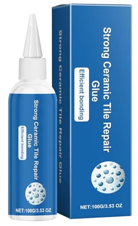 Keramik-Reparaturkleber, Fliesenkleber, Keramikkleber, starker schnelltrocknender Klebstoff, Fliesenreparatur für Fliesen, Kleber P