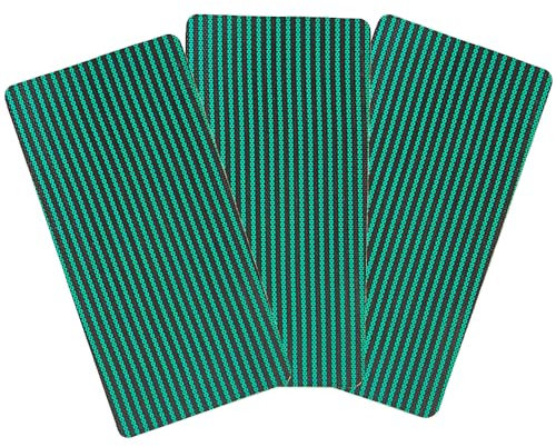 3 toppe di riparazione per piscina, 10 x 20 cm, autoadesive, impermeabili, in rete verde, per piscine, gonfiabili, materassi ad aria (S)