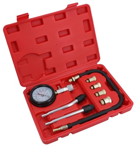 AB Tools Motorzylinder Kompressionsprüfer für Benzinmotoren M10 - M18 Adapter