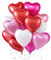 UDRKFOPK Herz Folienballon 12 Stück,18 Zoll Herz Helium Luftballons Rot Hot Pink,Rot Herzballons Hochzeit, Heliumballon Herzen,Herzluftballons für Geburtstag Valentinstag Verlobung Muttertag