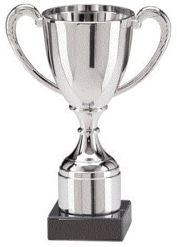 1stclassgifts [Custom] Personalised Engraved Huntington Silver Cup Trophy Trophie Award With Engravable Plate 150mm