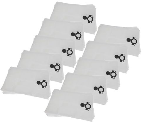 vhbw 50x Sacs compatible avec Flex VCE 44 L AC, VCE 33 M AC, VCE 44 H AC aspirateur - microfibre non tissée, 52,5cm x 39cm blanc