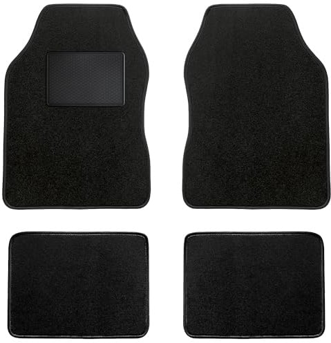 MOTOS Basic Universal Velours-Fußmatten Universel - Basic, Material, Schwarz - Erleben Sie neuen Fahrkomfort mit einem Automatten Satz für Ihr Auto