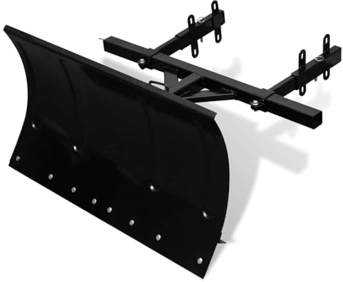 Hommdiy Schneeschild 80x44 cm für Schneefräsen Schneepflug Schneeschieber Räumschild Schubrahmen