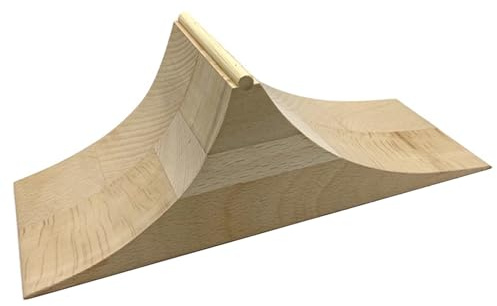 Uanqfegy Fingerboard-Rampe, professionelle Skateboard-Rampe aus Holz – realistische Fingerboard-Hindernisse für Jungen und Kinder (Stil 1)