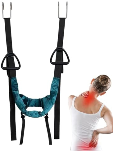 Nackenstrecker Halswirbeltraktion Ergonomische Seitengriffe Gurtbänder