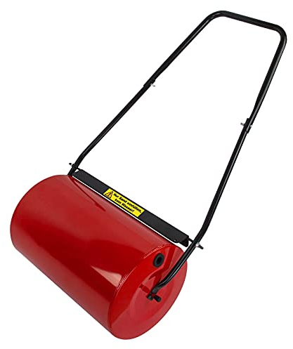 DEMA Rasenwalze Metall 50 cm, Gartenwalze, Wiesenwalze, stabil, befüllbar, einfacher Aufbau für Rasenpflege, Saat andrücken, Boden ebnen