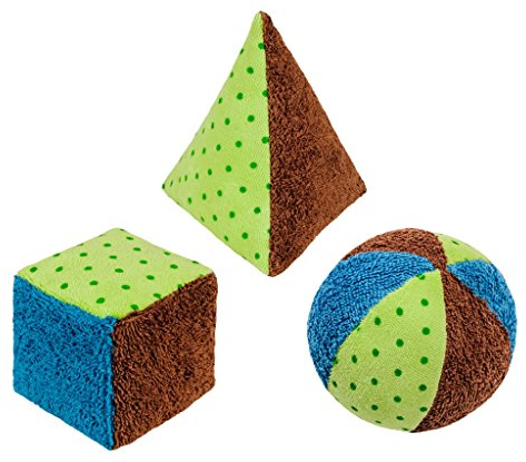 Efie, 3er SPAR Set, Spiel-Rassel Teile, grün/braun/blau