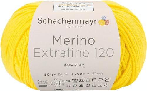 Schachenmayr Merino Extrafine 120 9807552-00122 löwenz Handstrickgarn, Schurwolle