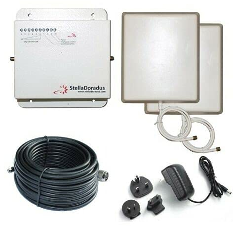 AMPLIFICATORE RIPETITORE GSM SD-RP1000-G CON 2 ANTENNE INTERNE 2000mq