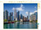CALVENDO Puzzle Chicago River und Skyline 1000 Teile Puzzle quer | Lege-Größe cm Foto-Puzzle für glückliche Stunden