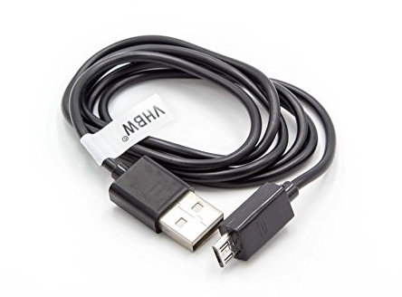 vhbw Câble USB vers Micro USB 1 m pour JBL Flip, Flip 2, Flip 3, Go, Reflect Noir