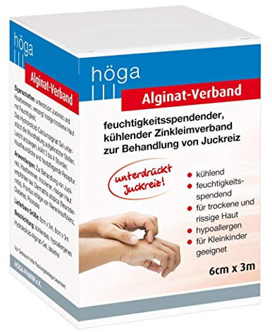 Höga Alginat-Verband, feuchtigkeitsspendender, 8 cm x 3 m