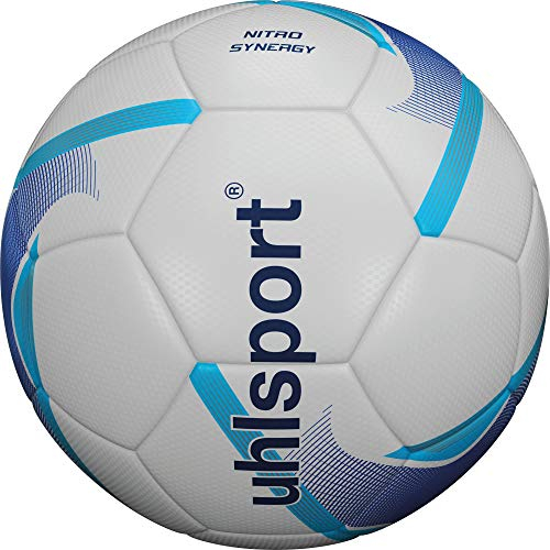 Uhlsport Nitro Synergy Fussball weiß/blau/Cyan