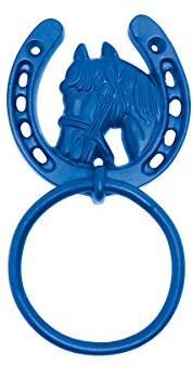 Perry Horse Shoe Tie Rings on Plate - Purple