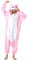 ULEEMARK Adulte Femme Homme Anime Animal Cosplay Halloween Costume Combinaison Pyjama Outfit Nuit Vetements Onesie Soiree de Deguisements Unisexe Rose Lapin M