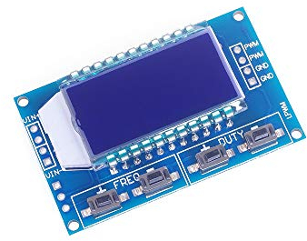 ANGEEK Modulo generatore di segnale PWM da 1 Hz a 150 kHz con duty cycle regolabile con schermo LCD, alimentazione 3,3 V - 30 V