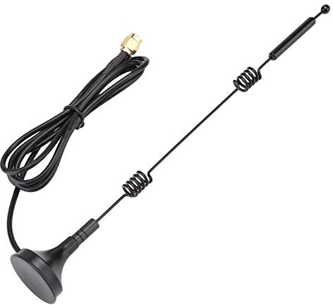 Antena de enrutador WiFi de Alta Ganancia SMA 12dBi RP-SMA 2.4GHz 5GHZ para cámara IP inalámbrica, grabadora NVR, cámara Trasera Trasera para Camiones y caravanas, cámara de Marcha atrás (3M)
