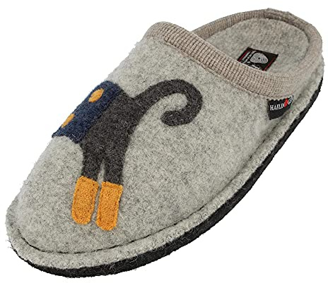 HAFLINGER Flair Cucho Pantofole in lana gatto