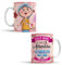OyC Original y Creativo Taza Aquí Bebe la Mejor Abuela del Mundo - Super Abuela Con Frase y Dibujo Personalizada Con Nombre