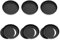 Lot de 6 Moules Ptisserie anti-adhsif a Tarte à rond Moule quiche avec Fond Amovible Revtement en acier carbonne Plat Tarte Tartelette pour Cuisson Ptisserie Gteau Dessert 12cm