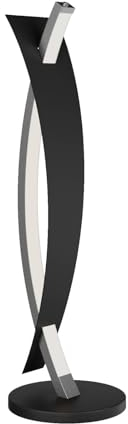 Lucande Tischlampe/Tischleuchte dimmbar, Nachttischlampe Schwarz Gold, 1x 10W gesamt, Wohnzimmer, Schlafzimmer