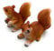 Onwomania Polyresin Figur Eichhörnchen Nagetier Baumhörnchen Tier Dekofigur aus Polyresin Braun 6 cm