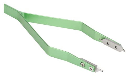 Pinza per barra a molla, strumento di rimozione per sostituire l'attrezzo Pinza standard in metallo per barra a molla per orologio a forma di V con punte biforcute fini per orologiaio per