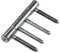 SN-TEC Standard Türband Set 3-teilig für Holztüren mit Holzzargen, Rolle 15mm, Stift 8mm (10 Stück, Edelstahl matt)