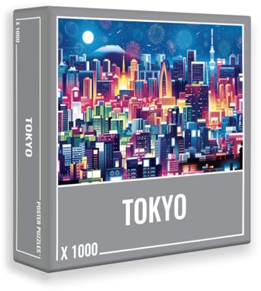 Cloudberries Tokyo Puzzle: Puzzles für Erwachsene 1000 Teile, Japan Puzzle mit Cooler Skyline von Tokyo, 1000-teiliges Puzzle für Erwachsene