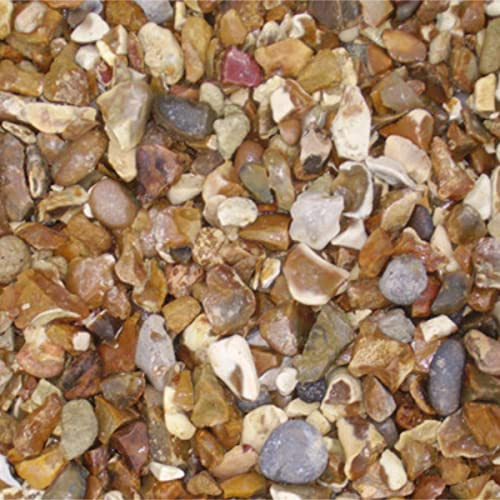 Gold Gravel Decorative Stones Chippings Peacock Turfscape Gravels Aggregates for Driveway Paths Garden Maxi Bag 23KG