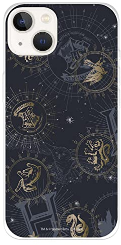 Official Harry Potter iPhone 14 Case, Constellation Badges to Protect Your Mobile Phone, Flexible Silicone iPhone Case with Official Harry Potter License