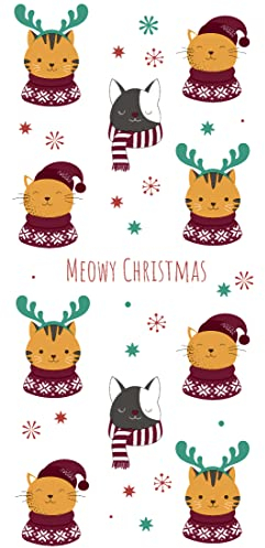 10 Taschentücher Weihnachtskatzen Cats Tier
