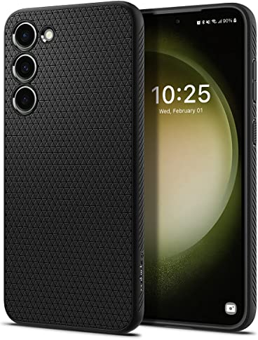 Spigen Liquid Air Hülle Kompatibel mit Samsung Galaxy S23 5G -Schwarz