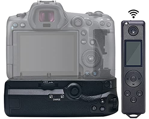 Mcoplus Mco-Bg-R10 Pro Battery Grip Compatible with Canon Eos R5/R6/R5C/R6 MARK II - Replacement for BG-R10 Includes Remote Shutter Release with 2.4 GHz Radio Frequency