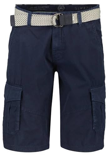 LERROS - Herren Cargo Bermuda mit Gürtel (2339210), Größe:W33, Farbe:Navy (485)