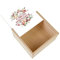 Box aus Holz – Ehrenjunge Hochzeit Brautstrauß Blumen (11 x 11 x 3,5 cm)
