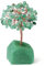 XIANNVXI Kristalle Geldbaum Lebensbaum Deko Feng Shui Grün Aventurin Kristallbaum Natürlicher Edelsteine Steine Deko Tree of Life Trommelsteine Basis Bonsai Baum Dekoartikel Esoterik