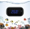 Brifit Aquarium Thermometer, Mini Aquarium Thermometer Digital, LED Display, Touch Screen, Kabellos Wasser Thermomete Präzision Elektronische Temperaturmessung, für Süßwasser Marine Aquarium