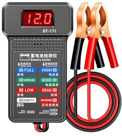 DollaTek Car Batteries Tester 100-2000CCA Battery-Load Tester 12V Fault Testing Tool Automobile Batteries and Alternator Tester