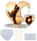 Bymivofun Liebe Fotorahmen Resin Formen, Große Silikonformen für Epoxidharz, Herzform Bilderrahmen Silikonform, für Geburtstag Valentinstag Hochzeitstag Fotos Home Decoration