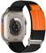Trail Loop für Apple Watch Armband Ultra/2 49mm 46mm 45mm 44mm 42mm 40mm 41mm 38mm iWatch Armbänder Damen/Herren,Nylon Sport Klettverschluss Band für Apfelband SE/2nd Series 10 9 8 7 6 5 4 3,Leder L