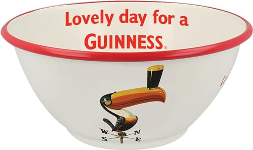 Guinness Emailleschüssel mit Nostalgie Tukan Logo