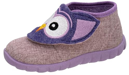 Fischer Kinder Hausschuh Mädchen Stiefel Allover Muster Flexi